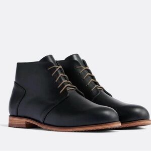 Nisolo Black Leather Everday Chukka Boots Sz. 10.5 NIB NICE!!